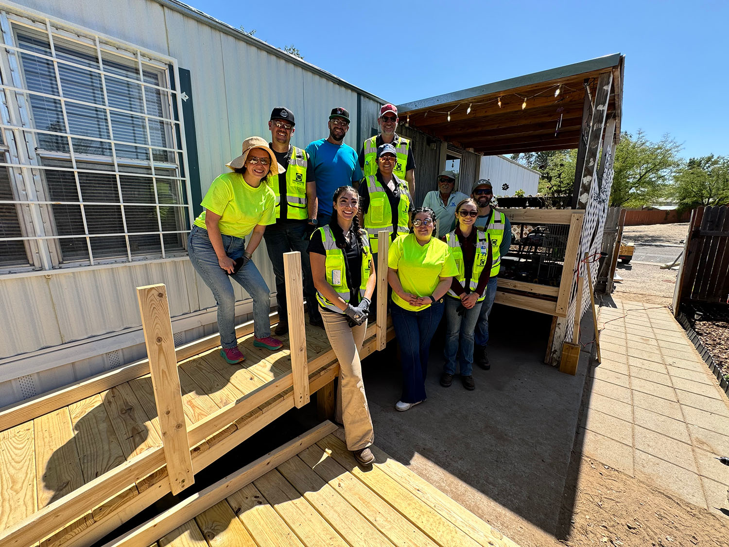 ADA Ramp Building Brings Office Staff Together